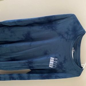 Blue long sleeve holister California surf shirt